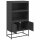 vidaXL Highboard Schwarz 68,5x38,5x123,5 cm Stahl