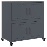 vidaXL Sideboard Anthrazit 68,5x39x72 cm Kaltgewalzter Stahl