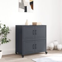 vidaXL Sideboard Anthrazit 68,5x39x72 cm Kaltgewalzter Stahl