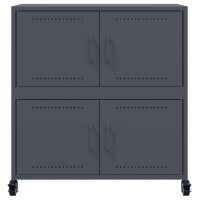 vidaXL Sideboard Anthrazit 68,5x39x72 cm Kaltgewalzter Stahl