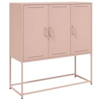 vidaXL Highboard Rosa 100,5x39x107 cm Stahl