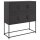 vidaXL Sideboard Schwarz 100,5x39x107 cm Kaltgewalzter Stahl