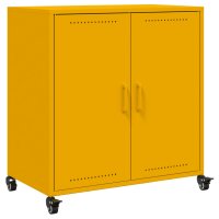 vidaXL Sideboard Senfgelb 68,5x39x72 cm Kaltgewalzter Stahl