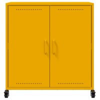 vidaXL Sideboard Senfgelb 68,5x39x72 cm Kaltgewalzter Stahl