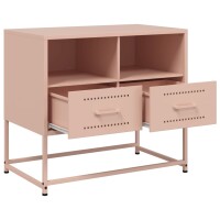 vidaXL TV-Schrank Rosa 68x39x60,5 cm Stahl