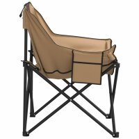 vidaXL Campingst&uuml;hle 2 Stk. mit Tasche Klappbar Braun