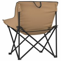 vidaXL Campingst&uuml;hle 2 Stk. mit Tasche Klappbar Braun