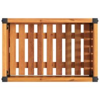 vidaXL Pflanzk&uuml;bel 45x30x27,5 cm Massivholz Akazie und Stahl