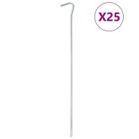 vidaXL Zeltheringe 25 Stk. 30 cm &Oslash;5 mm Verzinkter Stahl