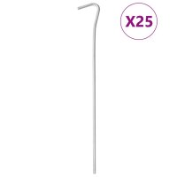 vidaXL Zeltheringe 25 Stk. 23 cm &Oslash;4 mm Verzinkter Stahl