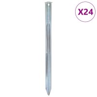 vidaXL Zeltheringe 24 Stk. 30 cm Ø20 mm Verzinkter...