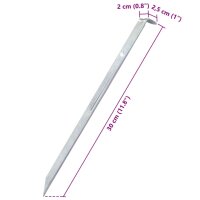 vidaXL Zeltheringe 24 Stk. 30 cm &Oslash;20 mm Verzinkter Stahl