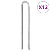 vidaXL Zeltheringe 12 Stk. U-Form 41,5 cm Ø12 mm...