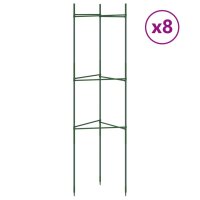 vidaXL Tomatenk&auml;fige 8 Stk. 116 cm Stahl und PP