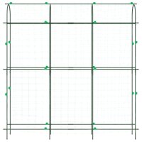 vidaXL Pflanzennetze 3 Stk. U-Rahmen Stahl