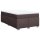 vidaXL Boxspringbett mit Matratze Dunkelbraun 120x200 cm Stoff