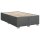 vidaXL Boxspringbett mit Matratze Dunkelgrau 120x200 cm Stoff