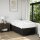 vidaXL Boxspringbett mit Matratze Schwarz 100x200 cm Stoff