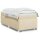 vidaXL Boxspringbett mit Matratze Creme 90x200 cm Stoff