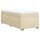 vidaXL Boxspringbett mit Matratze Creme 90x200 cm Stoff