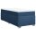 vidaXL Boxspringbett mit Matratze Blau 80x200 cm Stoff