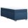 vidaXL Boxspringbett mit Matratze Blau 80x200 cm Stoff