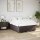 vidaXL Boxspringbett mit Matratze Dunkelbraun 160x200 cm Stoff