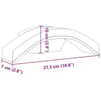 vidaXL LED-Au&szlig;enwandleuchten 2 Stk. Schwarz Aluminiumdruckguss