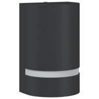 vidaXL Außenwandleuchte Schwarz Aluminiumdruckguss