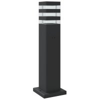 vidaXL Wegeleuchte Schwarz 50 cm Aluminium