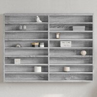 vidaXL Vitrinenschrank Grau Sonoma 100x8,5x75 cm...