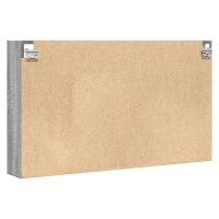 vidaXL Vitrinenschrank Grau Sonoma 100x15x58 cm Holzwerkstoff