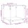 vidaXL Couchtisch mit Glasplatte Transparent 40x40x40 cm Stahl