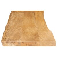 vidaXL Tischplatte mit Baumkante 110x40x3,8 cm Massivholz Mango