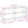 vidaXL Konsolentisch mit Glasplatte Transparent 158,5x30x81 cm Stahl