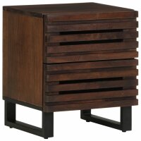 vidaXL Nachttische 2 Stk. 40x34x46 cm Massivholz Mango