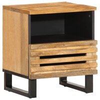 vidaXL Nachttische 2 Stk. 40x34x46 cm Raues Mangoholz