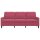 vidaXL 3-Sitzer-Sofa Weinrot 180 cm Samt