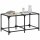 vidaXL Couchtisch mit Glasplatte Transparent 78,5x40x40 cm Stahl