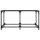 vidaXL Couchtisch mit Glasplatte Transparent 78,5x40x40 cm Stahl