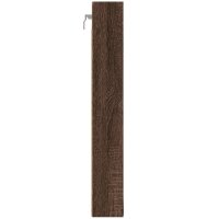 vidaXL Vitrinenschrank Braun Eichen-Optik 100x8,5x58 cm Holzwerkstoff