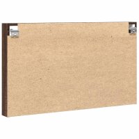 vidaXL Vitrinenschrank Braun Eichen-Optik 100x8,5x58 cm Holzwerkstoff