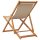 vidaXL Strandstuhl Klappbar Beige Massivholz Eukalyptus und Stoff