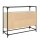 vidaXL Sideboard mit Glasplatte Sonoma-Eiche 98x35x81 cm Holzwerkstoff