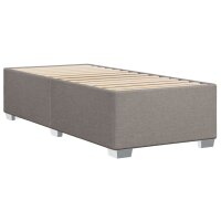 vidaXL Boxspringbett mit Matratze Taupe 80x200 cm Stoff