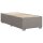 vidaXL Boxspringbett mit Matratze Taupe 80x200 cm Stoff