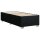 vidaXL Boxspringbett mit Matratze Schwarz 80x200 cm Stoff