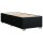 vidaXL Boxspringbett mit Matratze Schwarz 90x190 cm Stoff