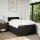 vidaXL Boxspringbett mit Matratze Schwarz 120x190 cm Stoff