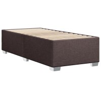 vidaXL Boxspringbett mit Matratze Dunkelbraun 90x200 cm Stoff